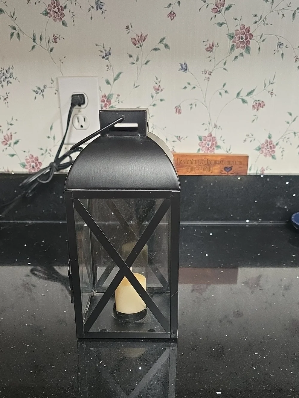 Vintage Black Metal Lantern